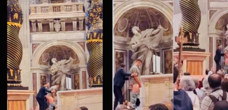 Un homme urine sur l’autel sacré de la basilique Saint-Pierre, au Vatican