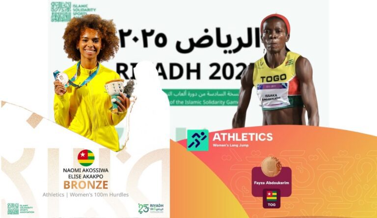 Le Togo brille avec deux médailles de bronze à Riyad