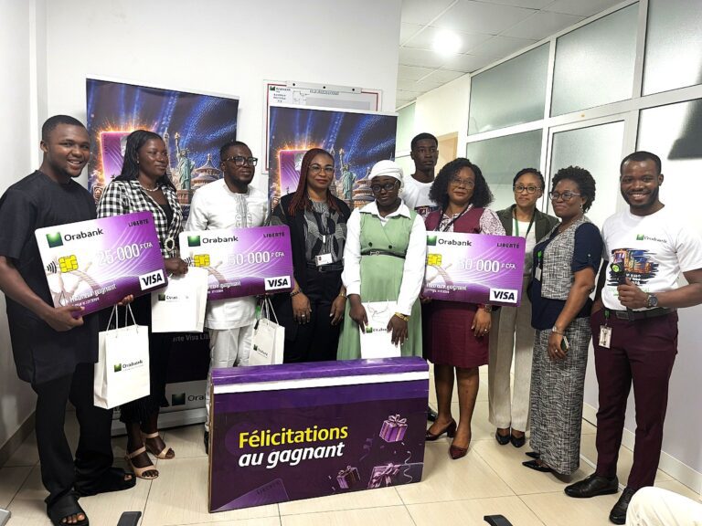 Orabank Togo fait de nouveaux heureux avec les grands gagnants de la quatrième vague Visa Liberté