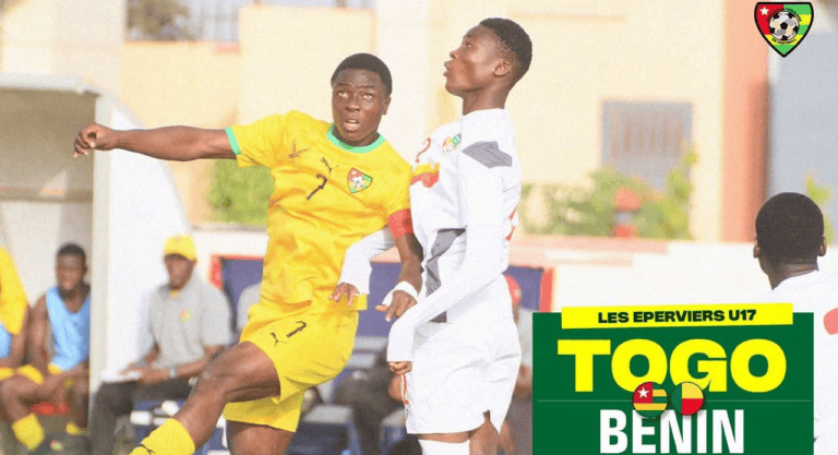 Tournoi UFOA-B U17 : Le Bénin bat le Togo (2-0) mais dit adieu à la compétition