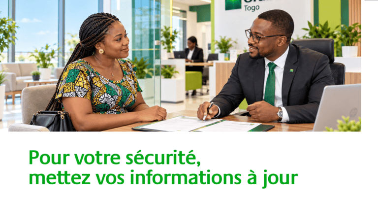 Orabank Togo : Les clients invités à actualiser leurs informations pour sécuriser leurs opérations Clients d’Orabank Togo, cette démarche est importante pour la sécurité de vos comptes