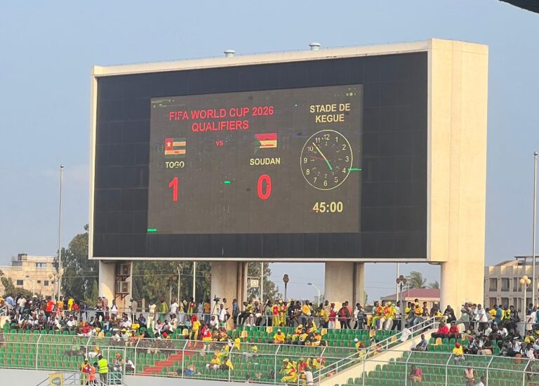 Le Togo s’impose face au Soudan au stade de Kégué Le Togo s’impose face au Soudan