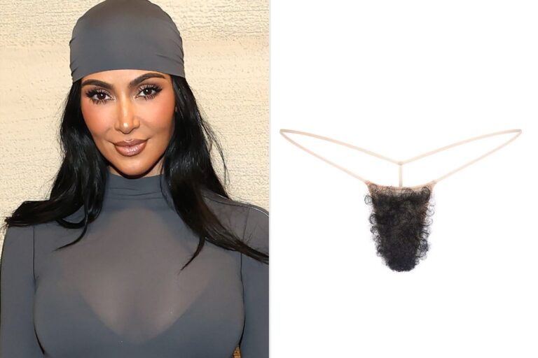 Kim Kardashian dévoile des strings en faux poils pubiens
