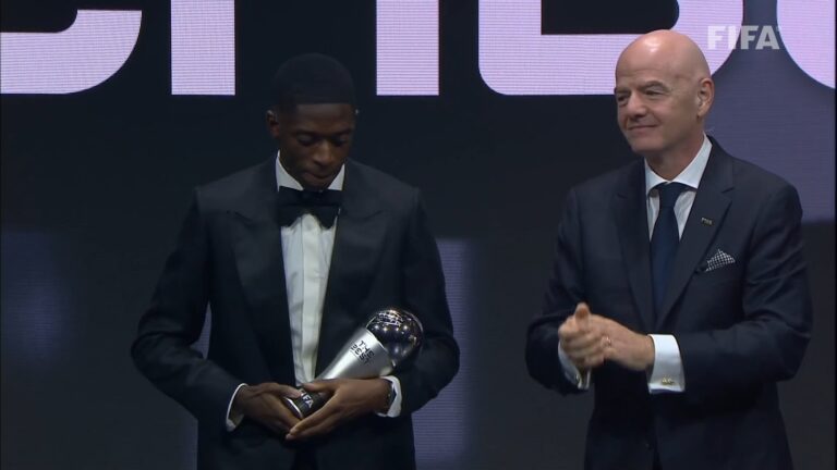 Ousmane Dembélé remporte le prix The Best FIFA Player 2025