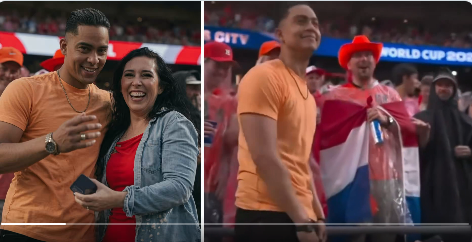 Une femme demande son copain en mariage en plein match de Coupe du monde (vidéo) Une femme a demandé son copain en mariage pendant le match de la Coupe du Monde FIFA